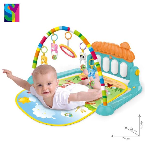 Multi-Functional Baby Gym Play Mat with Piano
