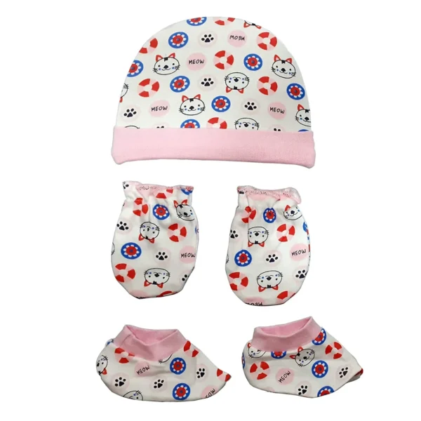 Newborn Baby Caps, Mittens, and Booties Combo Set – Soft, Breathable, and Comfortable Newborn Baby Caps, Mittens, and Booties Combo Set – Soft, Breathable, and Comfortable