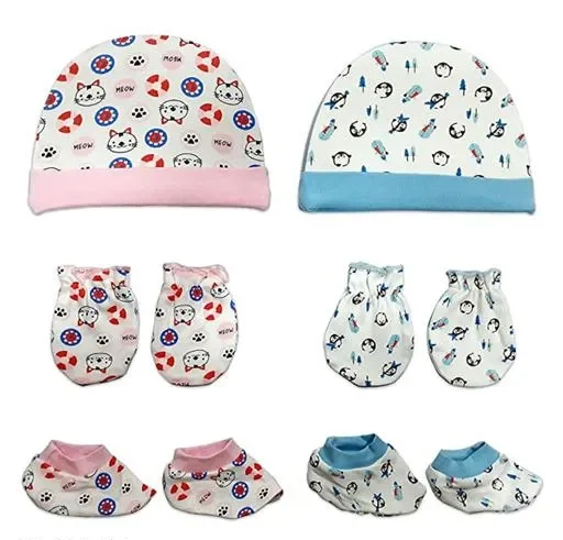 Newborn Baby Caps, Mittens, and Booties Combo Set – Soft, Breathable, and Comfortable Newborn Baby Caps, Mittens, and Booties Combo Set – Soft, Breathable, and Comfortable