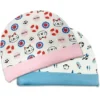 Newborn Baby Caps, Mittens, and Booties Combo Set – Soft, Breathable, and Comfortable
