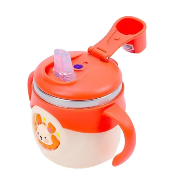Leak-Proof Baby Sipper Cup with Handles Cute Lion Print | 240ml