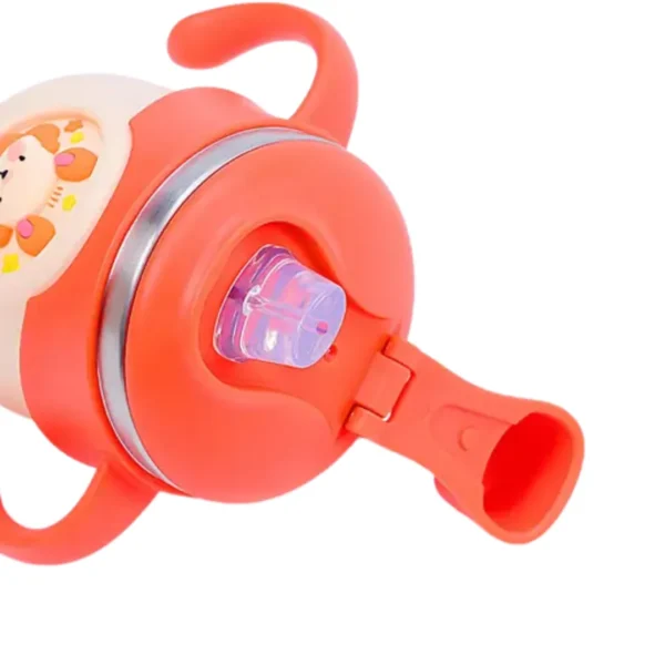 Leak-Proof Baby Sipper Cup with Handles Cute Lion Print | 240ml